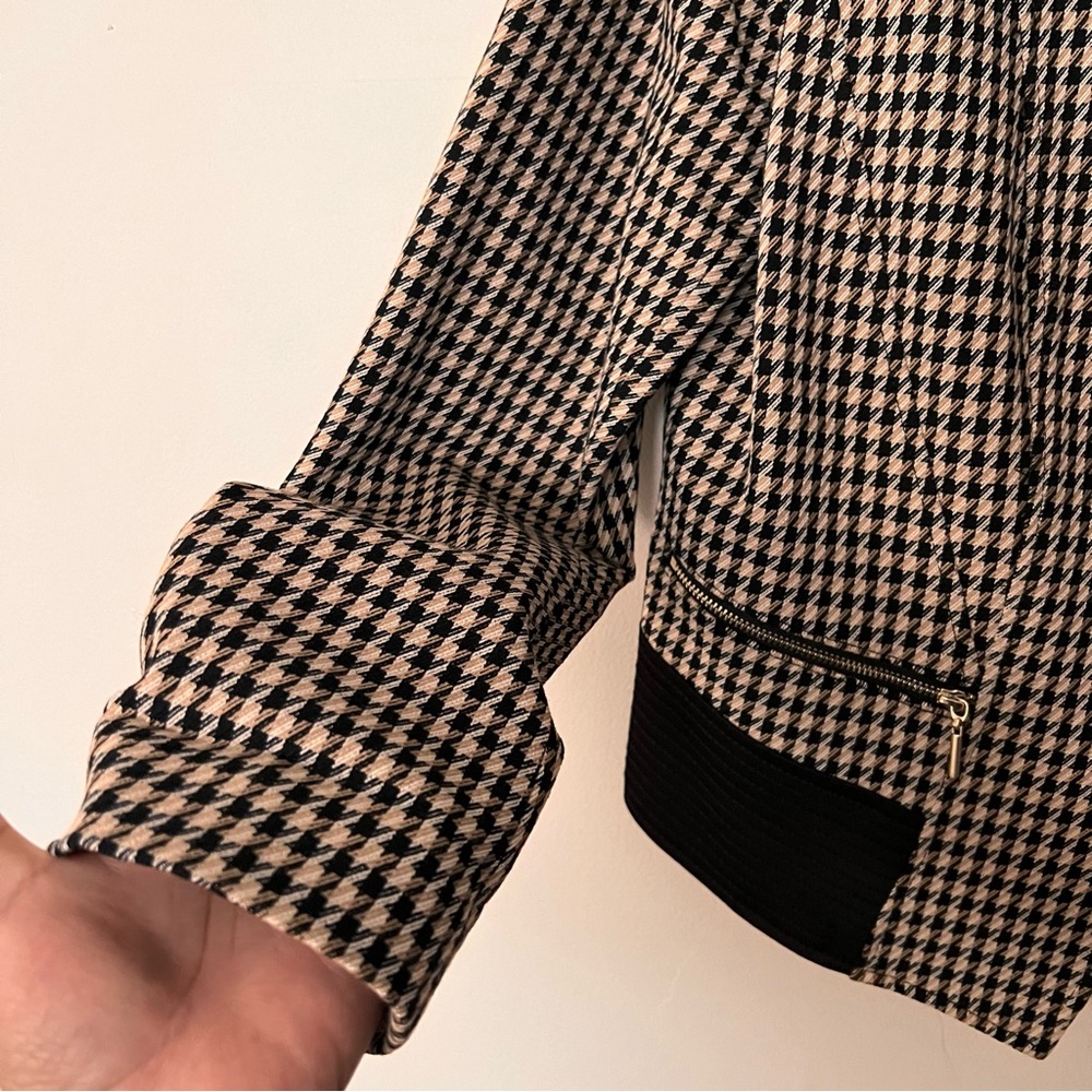 Whbm Houndstooth Zip Jacket - image 2